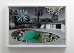 Kelly O'Connor; Plunge Pool (Violet Aura, Palm Springs, CA), 2023; collage; 30 x 43 1/2 inches