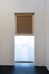 Chloe Seibert; Doggie Door, 2014; aluminum, plastic, wood; 93 x 36 in.