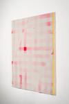 Cheryl Donegan; Untitled (gray and red on yellow), 2014 [side view]