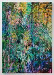 Erin Curtis; Hanging Garden, 2021; acrylic on cut canvas; 60 x 42 inches