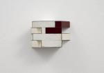 Ted Larsen; BIttersweet, 2025; salvage steel, marine-grade plywood, hardware; 4 x 6 x 2 1/2 in