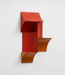 Ted Larsen; Even Odds, 2025; salvage steel, marine-grade plywood, hardware; 11 x 5 1/4 x 2 1/2 in
