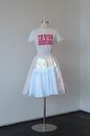 Cheryl Donegan; Haul, 2014; dress form with t-shirt and skirt, video